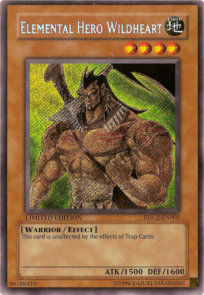 Elemental Hero Wildheart [EHC2-EN003] Secret Rare | Deep Dive Games St. Marys