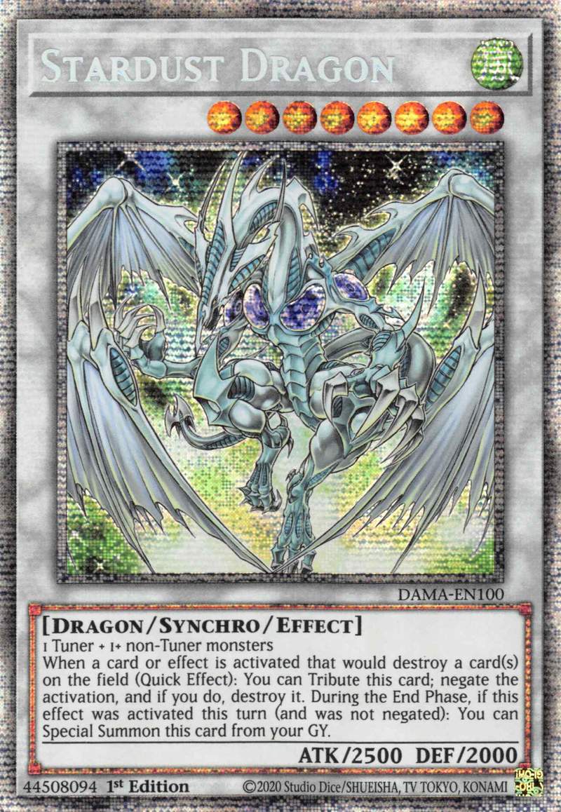 Stardust Dragon [DAMA-EN100] Starlight Rare | Deep Dive Games St. Marys