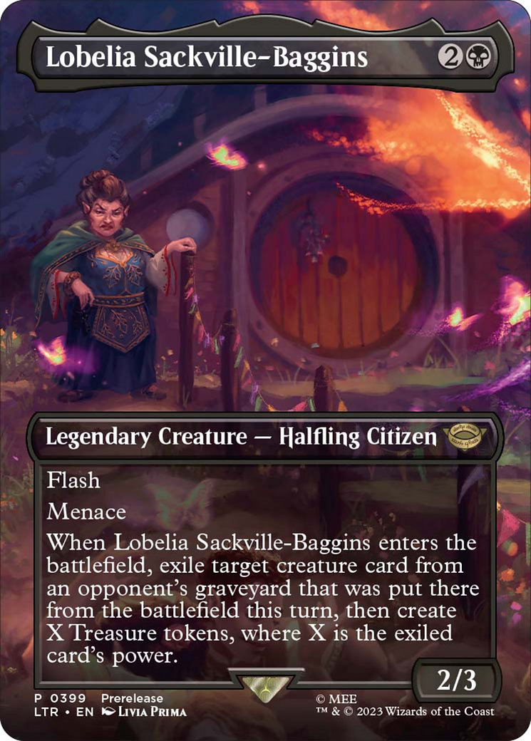 Lobelia Sackville-Baggins (Borderless Alternate Art) [The Lord of the Rings: Tales of Middle-Earth] | Deep Dive Games St. Marys