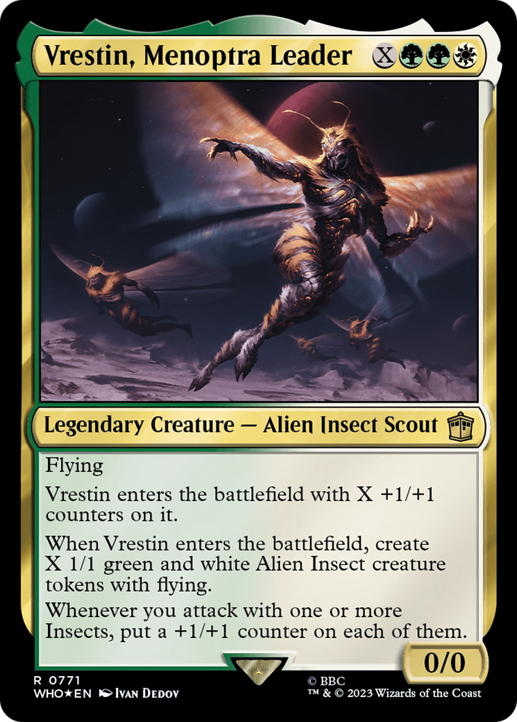 Vrestin, Menoptra Leader (Surge Foil) [Doctor Who] | Deep Dive Games St. Marys