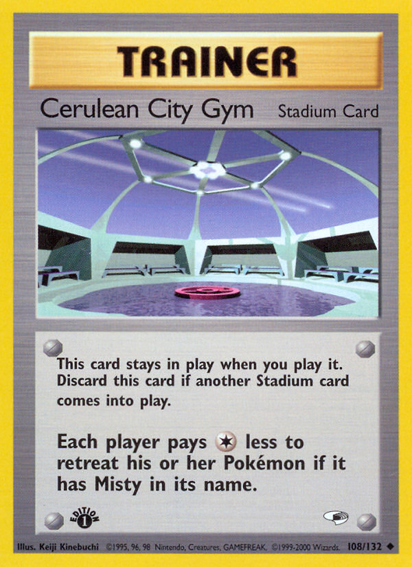 Cerulean City Gym (108/132) [Gym Heroes 1st Edition] | Deep Dive Games St. Marys