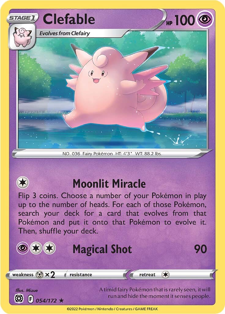 Clefable (054/172) [Sword & Shield: Brilliant Stars] | Deep Dive Games St. Marys