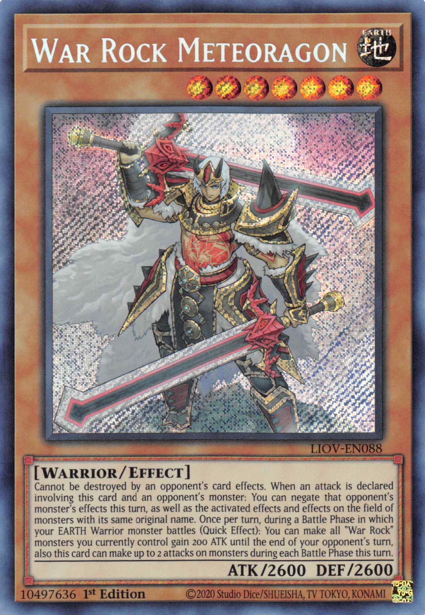 War Rock Meteoragon [LIOV-EN088] Secret Rare | Deep Dive Games St. Marys