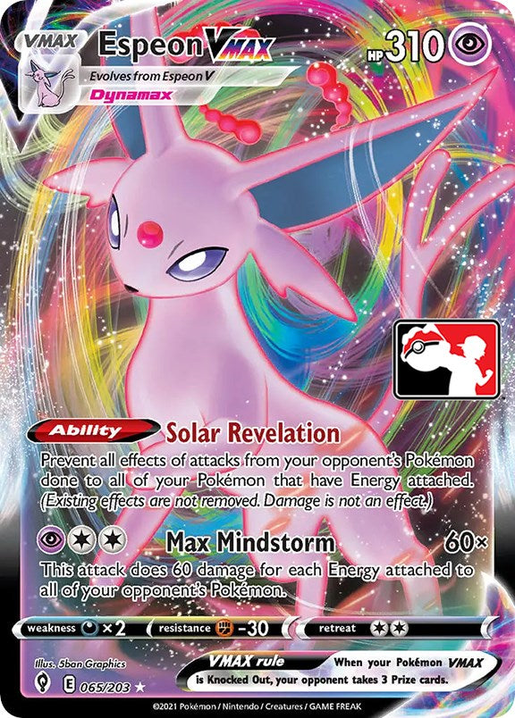 Espeon VMAX (065/203) [Prize Pack Series One] | Deep Dive Games St. Marys