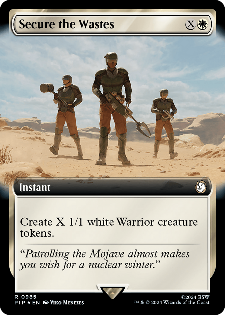 Secure the Wastes (Extended Art) (Surge Foil) [Fallout] | Deep Dive Games St. Marys