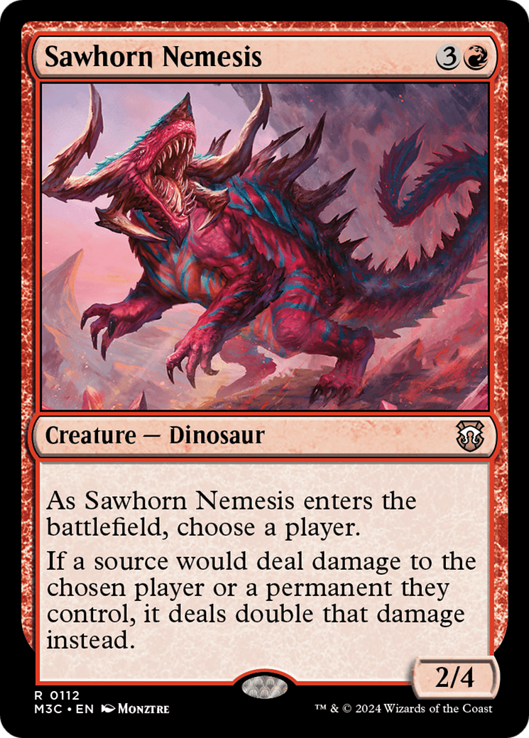 Sawhorn Nemesis [Modern Horizons 3 Commander] | Deep Dive Games St. Marys