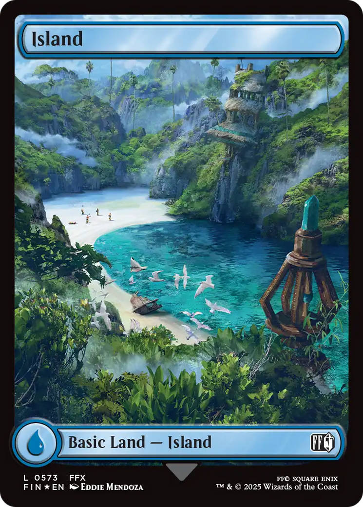Island (0573) (Surge Foil) [FINAL FANTASY] | Deep Dive Games St. Marys