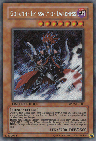 Gorz the Emissary of Darkness [RP02-EN000] Secret Rare | Deep Dive Games St. Marys