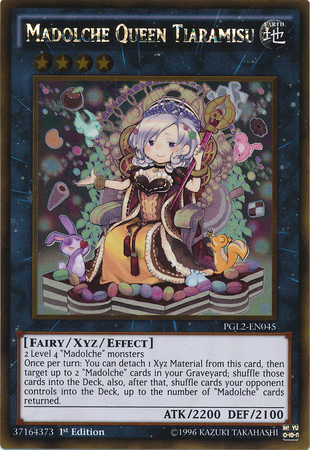 Madolche Queen Tiaramisu [PGL2-EN045] Gold Rare | Deep Dive Games St. Marys