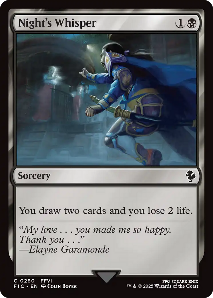 Night's Whisper [FINAL FANTASY Commander] | Deep Dive Games St. Marys