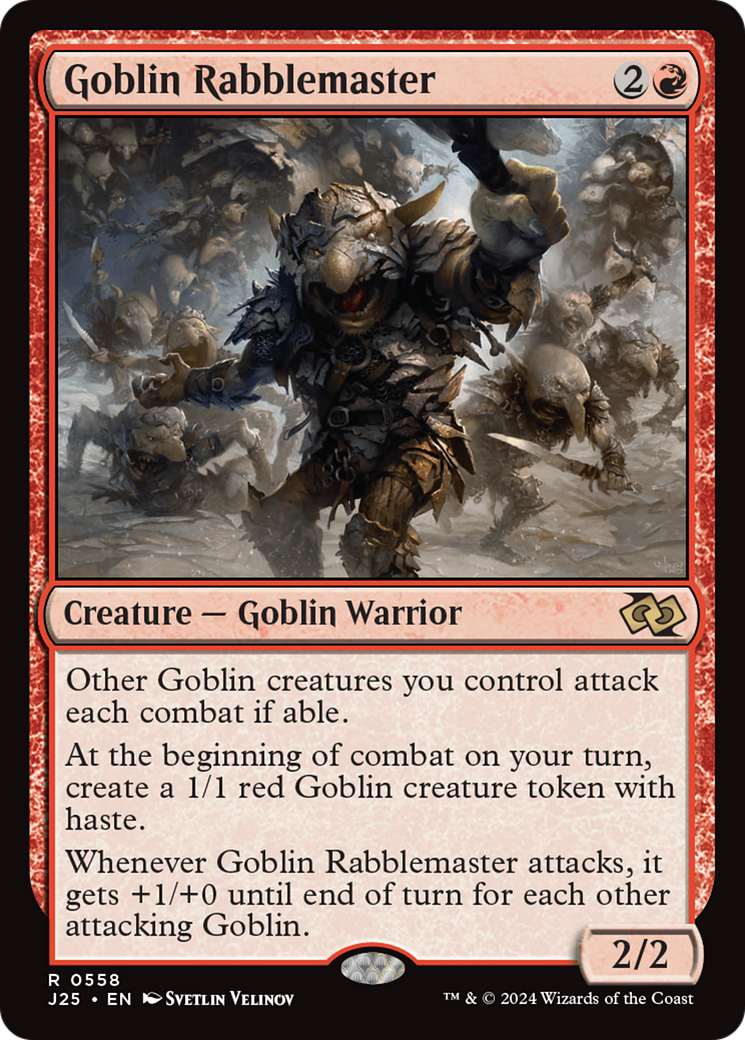 Goblin Rabblemaster [Foundations Jumpstart] | Deep Dive Games St. Marys