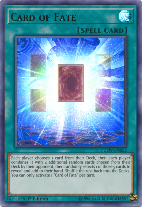 Card of Fate [DUOV-EN052] Ultra Rare | Deep Dive Games St. Marys