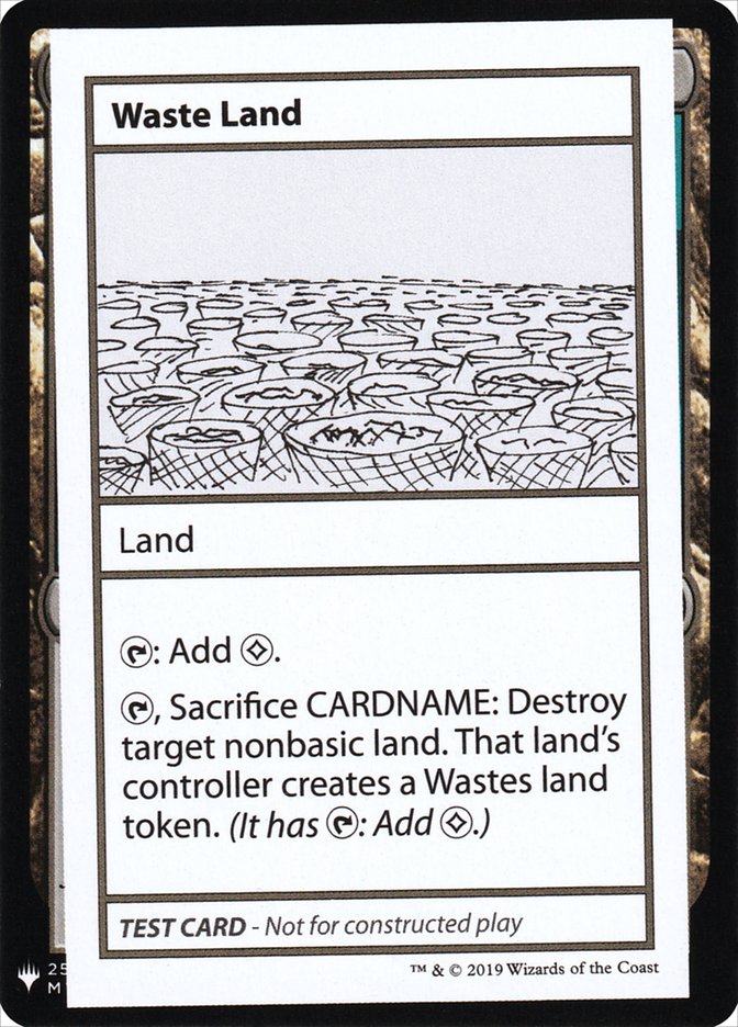 Waste Land [Mystery Booster Playtest Cards] | Deep Dive Games St. Marys