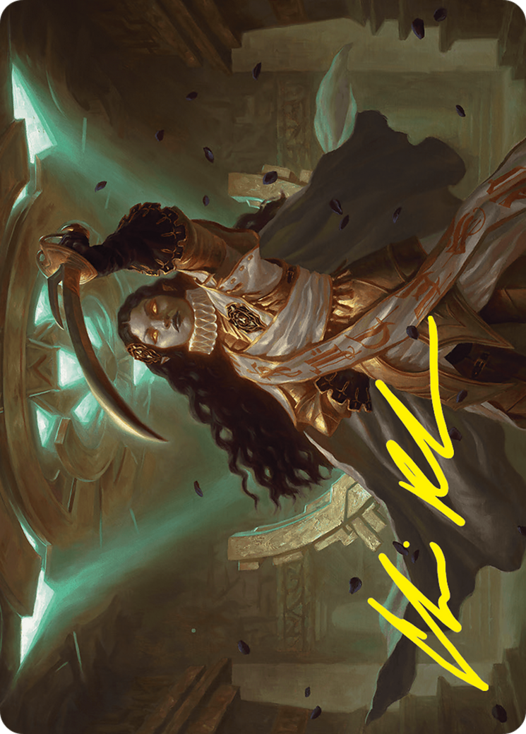 Elenda, Saint of Dusk Art Card (15/54) (Gold-Stamped Signature) [Foundations Art Series] | Deep Dive Games St. Marys