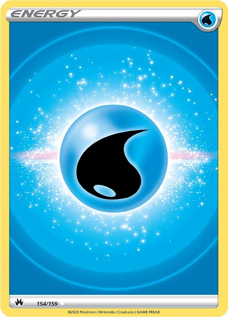 Water Energy (154/159) (Texture Full Art) [Sword & Shield: Crown Zenith] | Deep Dive Games St. Marys