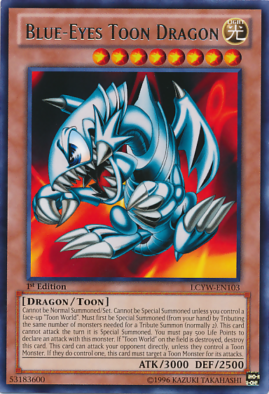 Blue-Eyes Toon Dragon [LCYW-EN103] Rare | Deep Dive Games St. Marys