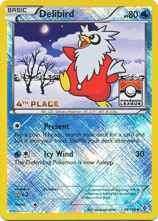 Delibird (38/149) (League Promo 4th Place) [Black & White: Boundaries Crossed] | Deep Dive Games St. Marys