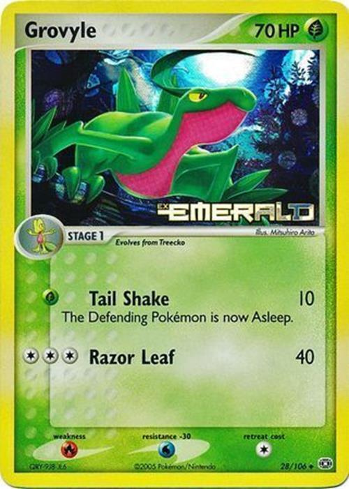 Grovyle (28/106) (Stamped) [EX: Emerald] | Deep Dive Games St. Marys