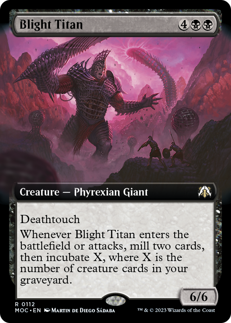 Blight Titan (Extended Art) [March of the Machine Commander] | Deep Dive Games St. Marys