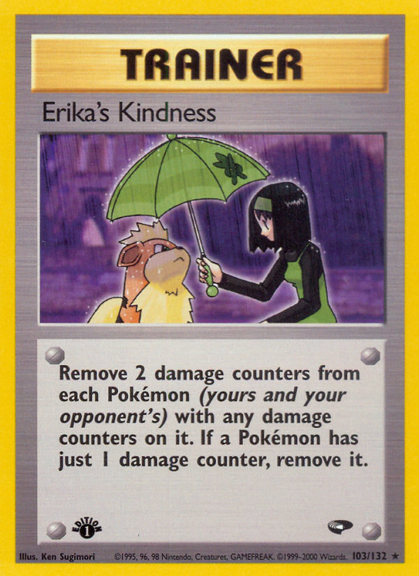 Erika's Kindness (103/132) [Gym Challenge 1st Edition] | Deep Dive Games St. Marys