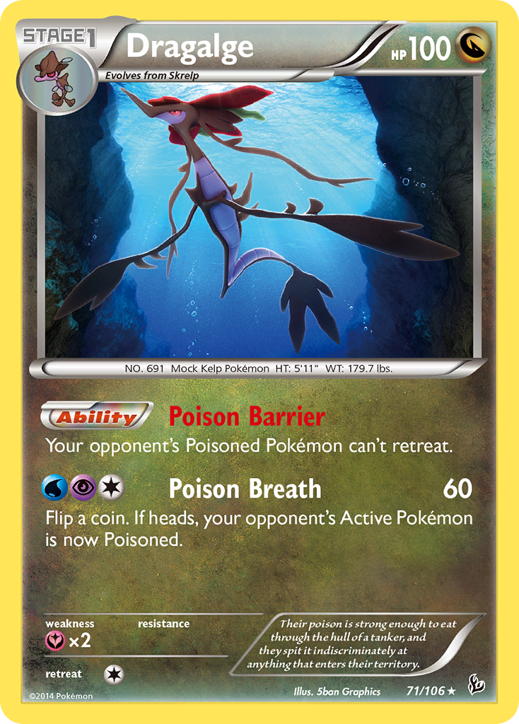 Dragalge (71/106) [XY: Flashfire] | Deep Dive Games St. Marys