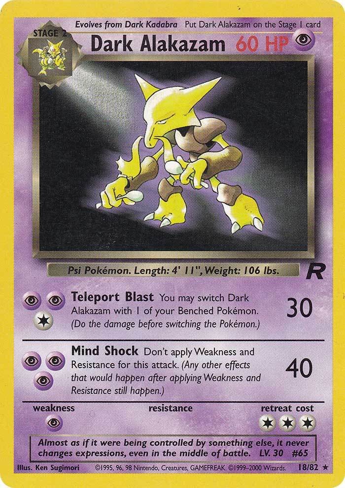 Dark Alakazam (18/82) [Team Rocket Unlimited] | Deep Dive Games St. Marys