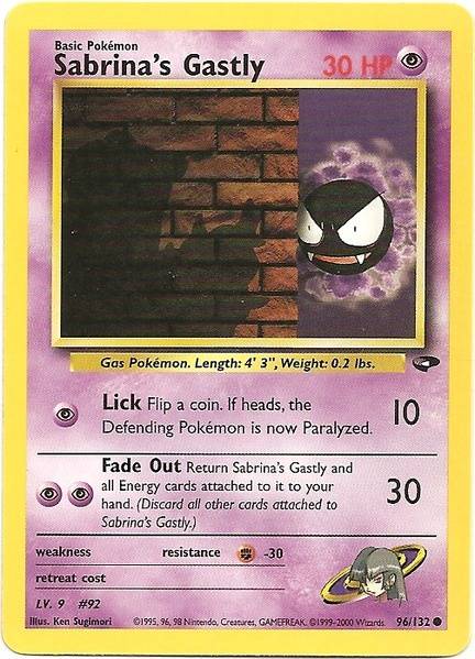 Sabrina's Gastly (96/132) [Gym Challenge Unlimited] | Deep Dive Games St. Marys