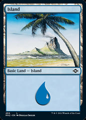 Island (484) (Foil Etched) [Modern Horizons 2] | Deep Dive Games St. Marys