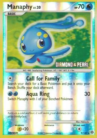 Manaphy (9/130) [Burger King Promos: 2008 Collection] | Deep Dive Games St. Marys