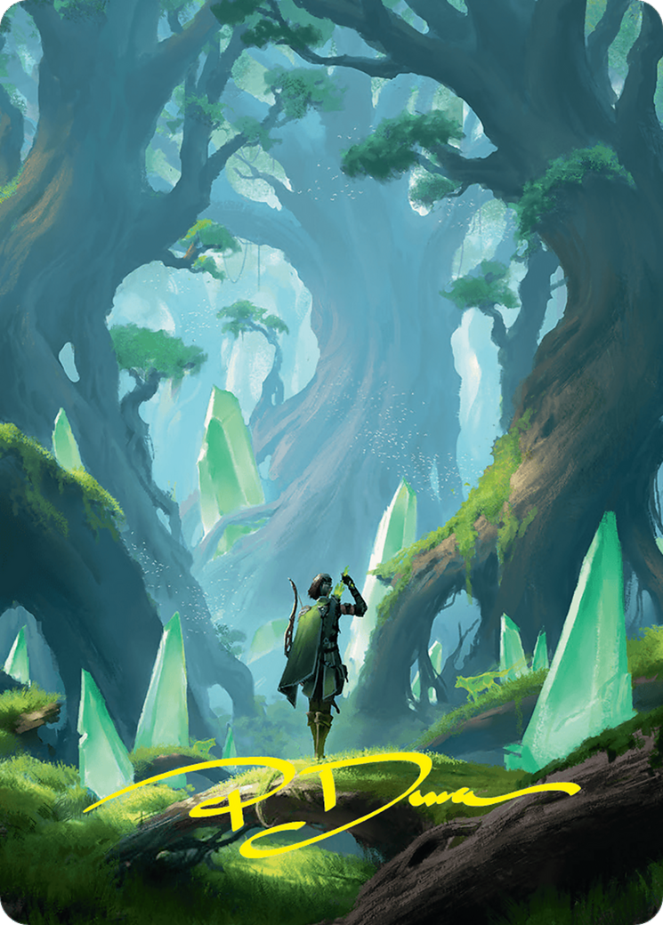 Forest Art Card (25/54) (Gold-Stamped Signature) [Foundations Art Series] | Deep Dive Games St. Marys