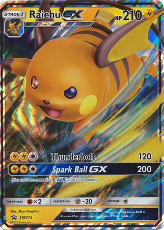 Raichu GX (SM213) (Jumbo Card) [Sun & Moon: Black Star Promos] | Deep Dive Games St. Marys