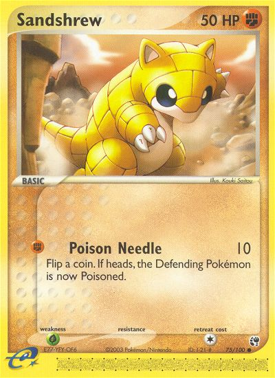 Sandshrew (75/100) [EX: Sandstorm] | Deep Dive Games St. Marys