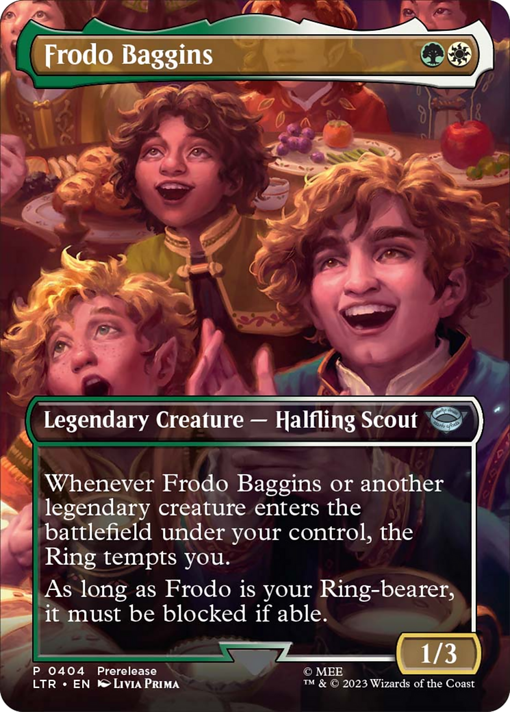 Frodo Baggins (Borderless Alternate Art) [The Lord of the Rings: Tales of Middle-Earth] | Deep Dive Games St. Marys