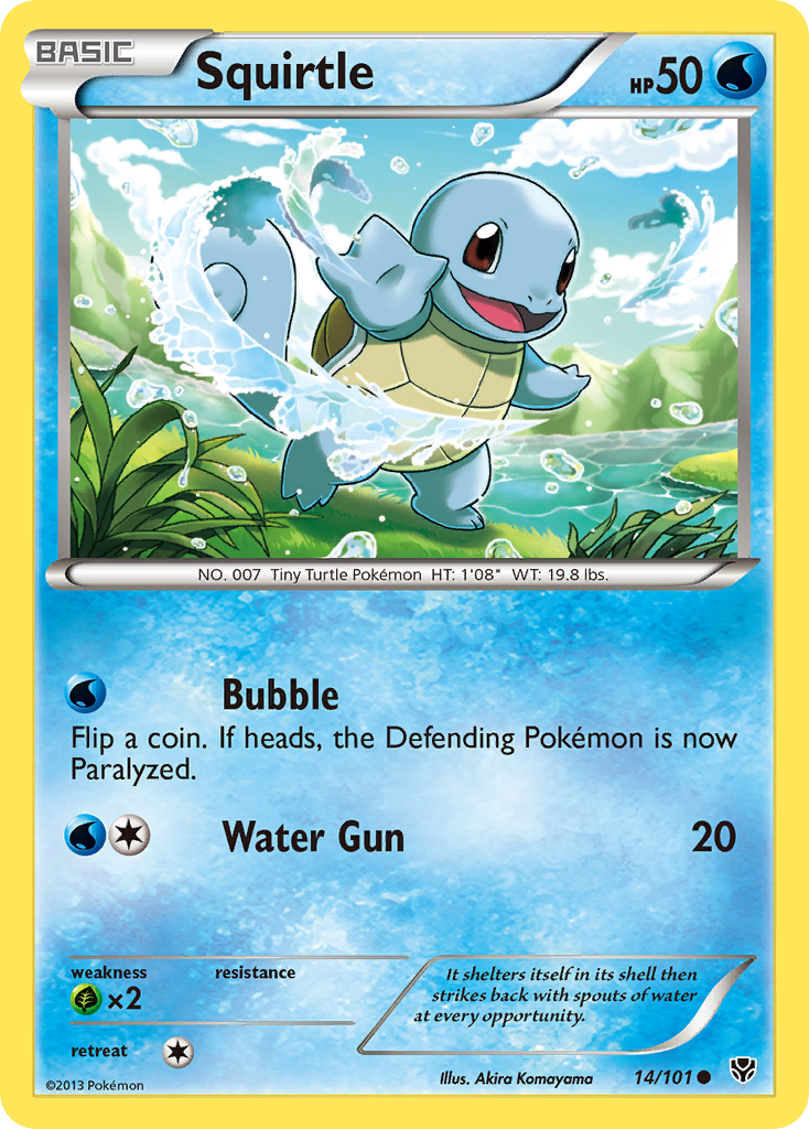 Squirtle (14/101) [Black & White: Plasma Blast] | Deep Dive Games St. Marys