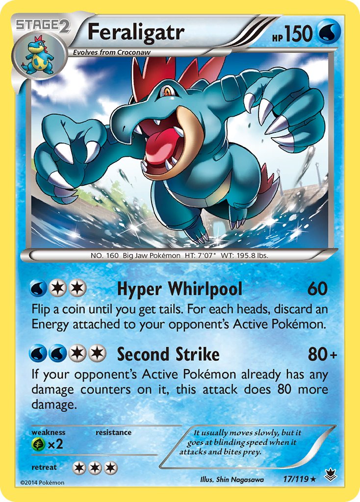 Feraligatr (17/119) (Theme Deck Exclusive) [XY: Phantom Forces] | Deep Dive Games St. Marys