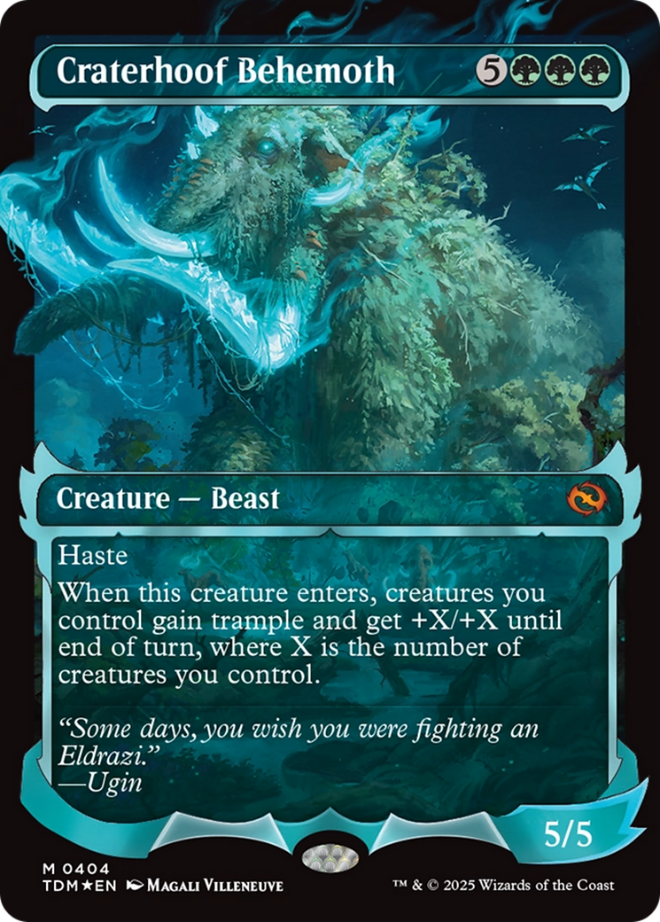 Craterhoof Behemoth (Showcase) [Tarkir: Dragonstorm] | Deep Dive Games St. Marys