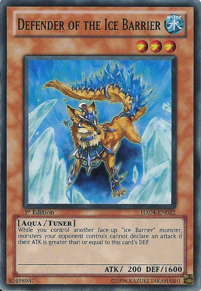 Defender of the Ice Barrier [HA04-EN022] Super Rare | Deep Dive Games St. Marys