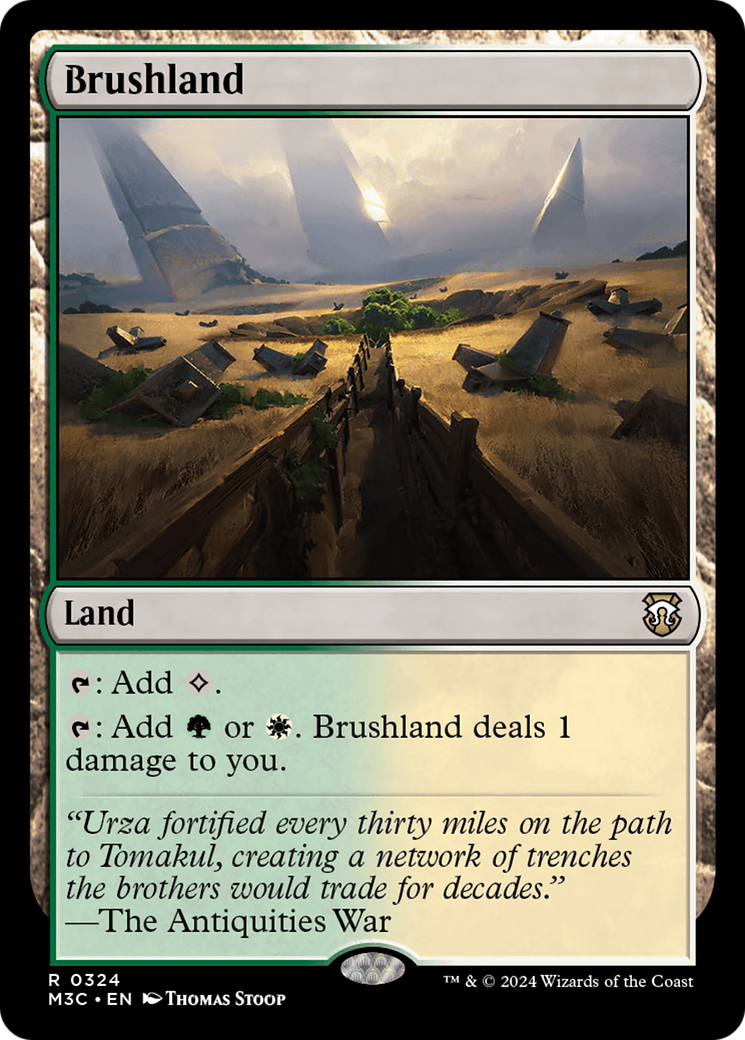 Brushland (Ripple Foil) [Modern Horizons 3 Commander] | Deep Dive Games St. Marys