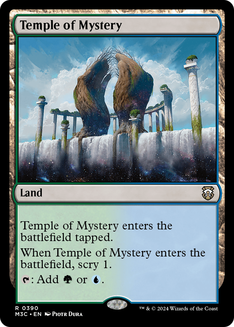 Temple of Mystery (Ripple Foil) [Modern Horizons 3 Commander] | Deep Dive Games St. Marys