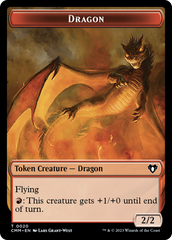 Servo // Dragon (0020) Double-Sided Token [Commander Masters Tokens] | Deep Dive Games St. Marys