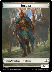 Vampire Knight // Soldier Double-Sided Token [March of the Machine Commander Tokens] | Deep Dive Games St. Marys