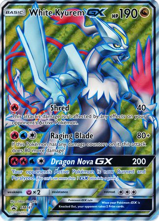 White Kyurem GX (SM141) (Jumbo Card) [Sun & Moon: Black Star Promos] | Deep Dive Games St. Marys