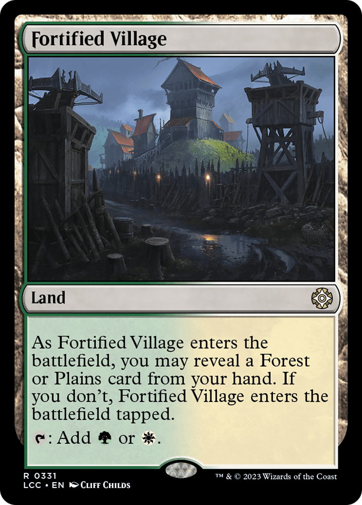 Fortified Village [The Lost Caverns of Ixalan Commander] | Deep Dive Games St. Marys