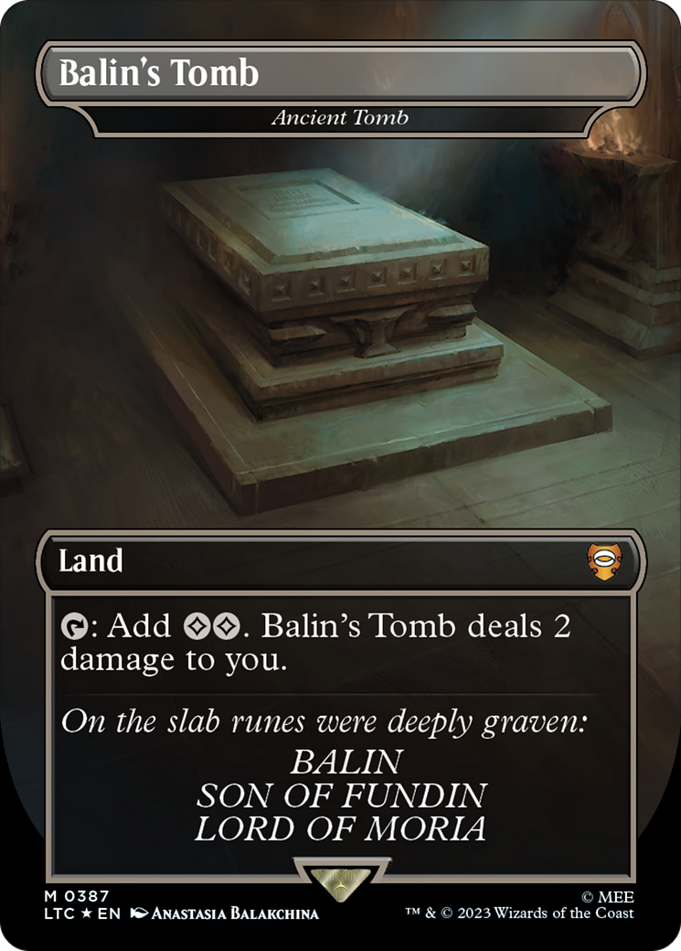 Balin's Tomb - Ancient Tomb (Surge Foil Realms and Relics) [The Lord of the Rings: Tales of Middle-Earth Commander] | Deep Dive Games St. Marys