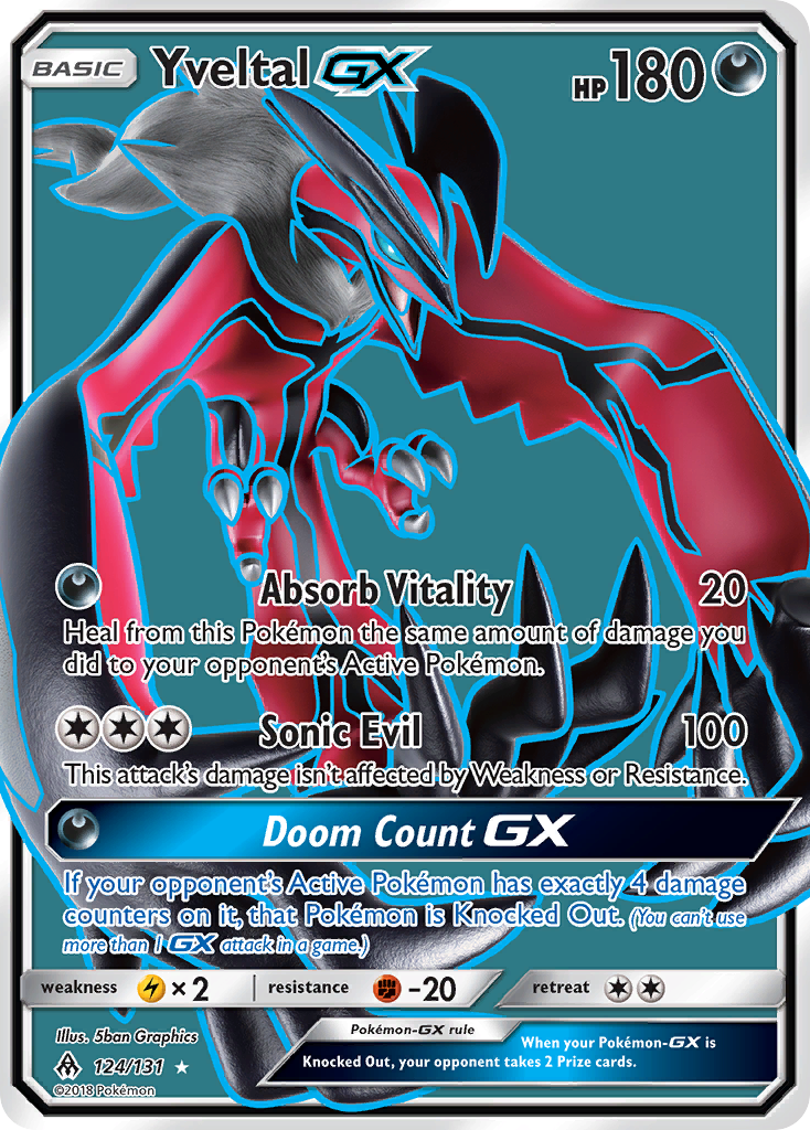 Yveltal GX (124/131) [Sun & Moon: Forbidden Light] | Deep Dive Games St. Marys