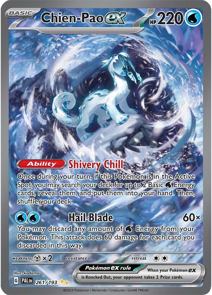 Chien-Pao ex (261/193) [Scarlet & Violet: Paldea Evolved] | Deep Dive Games St. Marys