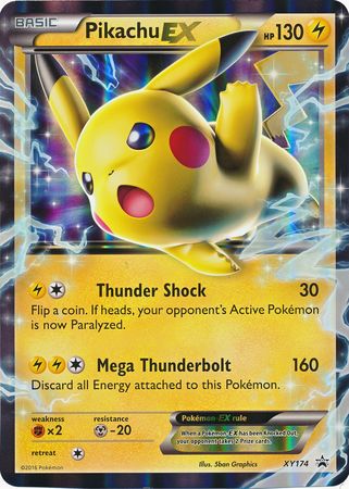 Pikachu EX (XY174) (Jumbo Card) [XY: Black Star Promos] | Deep Dive Games St. Marys