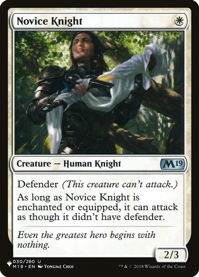 Novice Knight [The List] | Deep Dive Games St. Marys