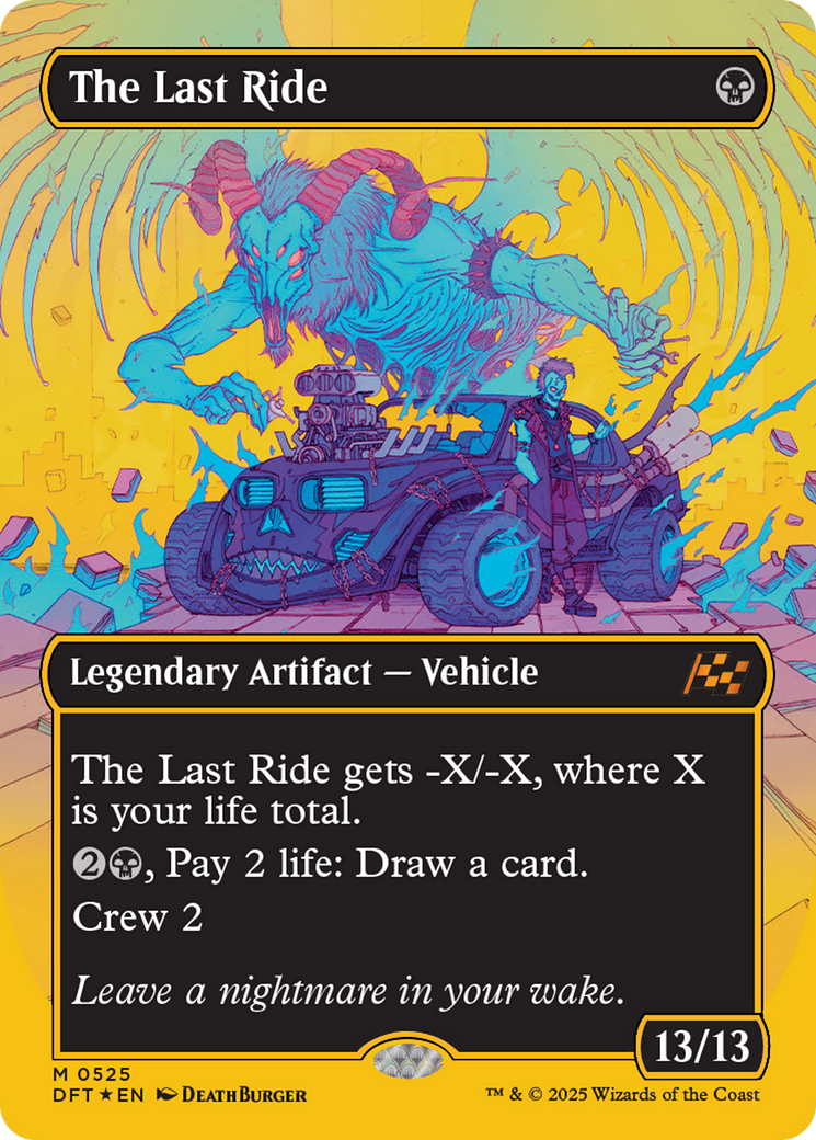 The Last Ride (Borderless) (First-Place Foil) [Aetherdrift] | Deep Dive Games St. Marys