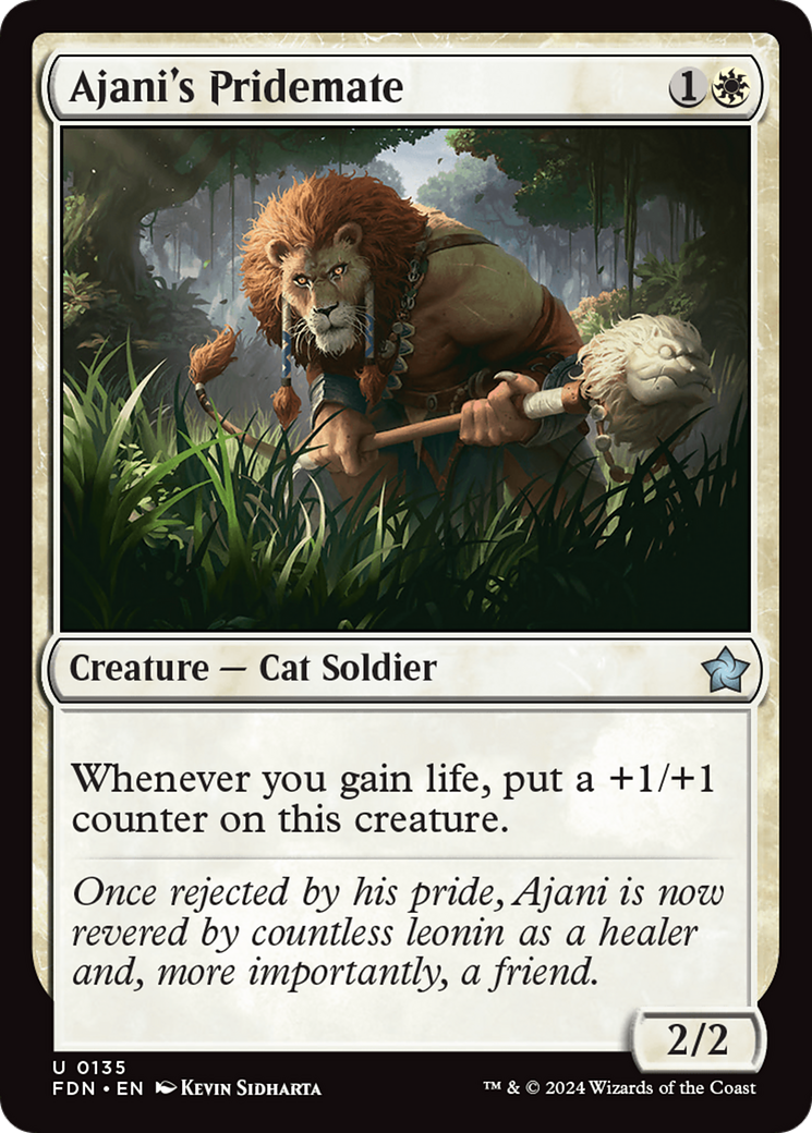 Ajani's Pridemate [Foundations] | Deep Dive Games St. Marys